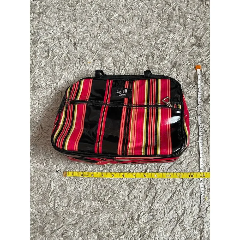 Gigi Hill Large Tote Hobo Bag Striped